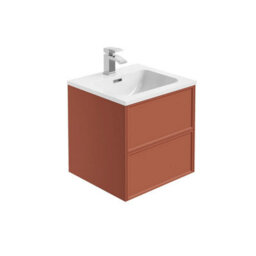 Plum&clay Jenner Clay Wall Hung Vanity Unit & Basin Set (W)500mm (H)500mm - thumbnail 1