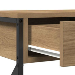 Walplus Console Table With Drawer Artisan Oak 75 X 28 X 75 Cm - thumbnail 8