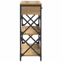 Walplus Console Table With Drawer Artisan Oak 75 X 28 X 75 Cm - thumbnail 6