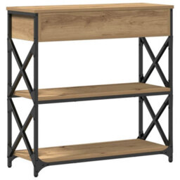 Walplus Console Table With Drawer Artisan Oak 75 X 28 X 75 Cm - thumbnail 7
