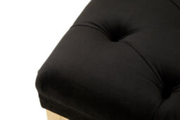 Premier Housewares Interiors By Premier Rectangular Chesterfield Ottoman,quilted Upholstered Footstool,button-Tufted Pouf,gold Based Velvet Footrest - thumbnail 6