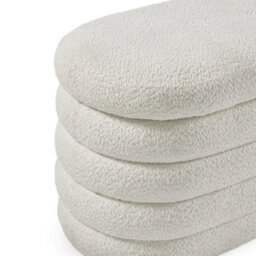 Oakham Premium Belleford Upholstered Ottoman Storage Bench In Beige Boucle - thumbnail 9