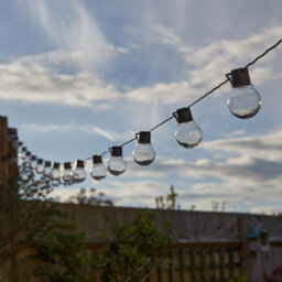Set Of 40 Solar Powered Glow Bulb String Lights - thumbnail 4