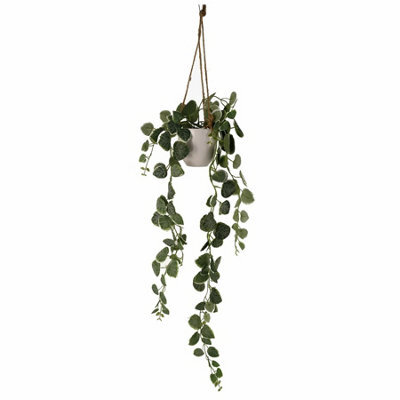 Leaf 90Cm Artificial Potted Trailing Hanging Natural Look Plant Realistic - String Of Hearts - image 1