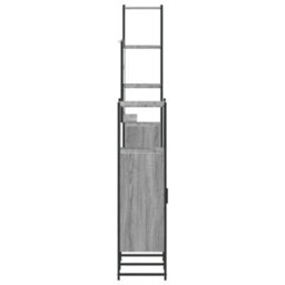 Berkfield 4 Piece Bathroom Cabinet Set Grey Sonoma Engineered Wood - thumbnail 7