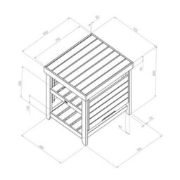 Garden Pizza Oven Table Wooden Outdoor Dining Bbq Side Serving Table Shelf By Zest Outdoor Living - thumbnail 3