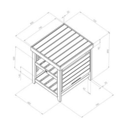 Garden Pizza Oven Table Wooden Outdoor Dining Bbq Side Serving Table Shelf By Zest Outdoor Living - thumbnail 9