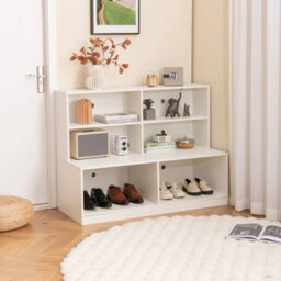 Entryway Shoe Cabinet Storage Cabinet & Shoe Bench Combo - thumbnail 6