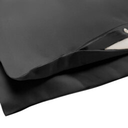 Beliani Duvet Cover Set Parkrose 200 X 200 Cm Sateen Cotton Black - thumbnail 7