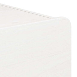 Berkfield Modern Bedside Table With Drawer White 39 X 34 X 33 Cm Solid Pine Wood - thumbnail 9