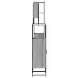 Berkfield 4 Piece Bathroom Furniture Set Grey Sonoma Engineered Wood - thumbnail 7