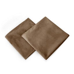Deconovo Pack Of 2 Cushion Covers 40Cm X 40Cm 16X16 Inches Throw Pillow Cases For Bed With Invisible Zipper Taupe 2 Pieces - thumbnail 2