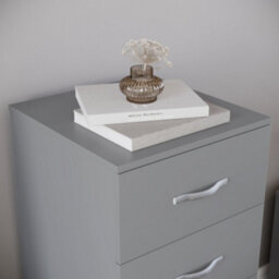 Lassic Vida Designs Riano Grey 5 Drawer Narrow Chest (H)900mm (W)345mm (D)360mm - thumbnail 4