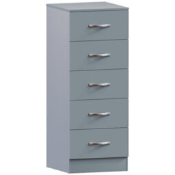 Lassic Vida Designs Riano Grey 5 Drawer Narrow Chest (H)900mm (W)345mm (D)360mm - thumbnail 7
