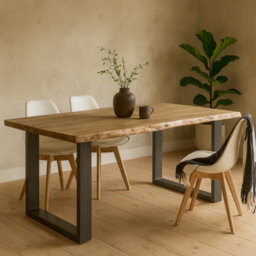 Wyld Haus Wellington 200Cm Live Edge Acacia Dining Table - 6 Seater - thumbnail 1