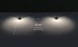 Luminosa Lighting Luminosa Rek Outdoor Bollard 93.3Cm Urban Grey Led 40W 3000K Ip66 Dali Dimmming - thumbnail 3