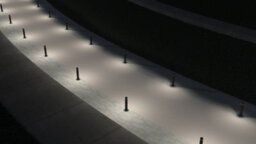 Luminosa Lighting Luminosa Rek Outdoor Bollard 93.3Cm Urban Grey Led 40W 3000K Ip66 Dali Dimmming - thumbnail 2