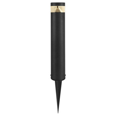 Long Life Lamps Company 3W Black Led Bollard Post Ground Spike Light Warm White Zlc302Ww - image 1