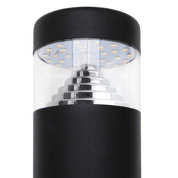 Long Life Lamps Company 3W Black Led Bollard Post Ground Spike Light Warm White Zlc302Ww - thumbnail 4