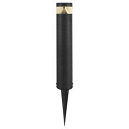 Long Life Lamps Company 3W Black Led Bollard Post Ground Spike Light Warm White Zlc302Ww - thumbnail 1