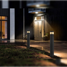 Long Life Lamps Company 3W Black Led Bollard Post Ground Spike Light Warm White Zlc302Ww - thumbnail 9