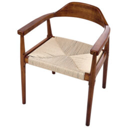 Beliani Set Of 2 Dining Chairs Oakdale Wood Dark Brown/ Beige - thumbnail 7