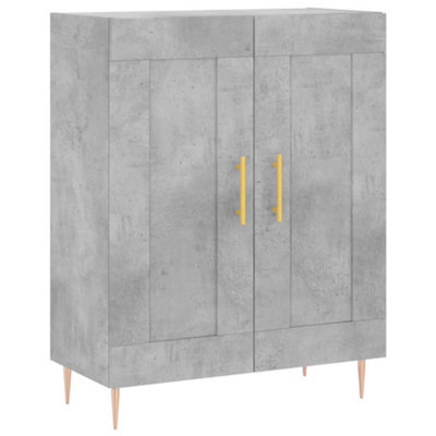 Berkfield Classic Sideboard Concrete Grey 69.5X34X90 Cm Engineered Wood - image 1
