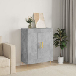 Berkfield Classic Sideboard Concrete Grey 69.5X34X90 Cm Engineered Wood - thumbnail 2
