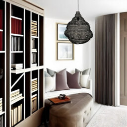 CGC Lighting Cgc Casablanca Large Black Mesh Moroccan Metal Ceiling Pendant Light And Lamp Shade - thumbnail 2