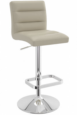 Swank Adjustable Bar Stool Beige - image 1