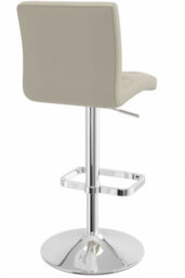 Swank Adjustable Bar Stool Beige - thumbnail 3