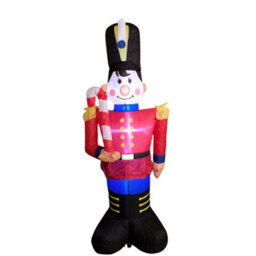 Samuel Alexander 1.2M (4Ft) Light Up Toy Soldier With Candy Cane Christmas Inflatable Decoration - thumbnail 5