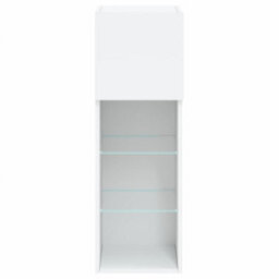 Berkfield Tv Cabinet With Led Lights White 30.5X30X90 Cm - thumbnail 9