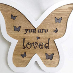 Shatchi Wooden Butterfly Table Top Decoration Christmas Gift - thumbnail 3