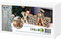 Netagon Christmas Battery Powered Wooden Xmas Display Ornament - thumbnail 4