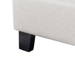 Beliani Bed Without Headboard Fabric Roanne 180 X 200 Cm (Eu Super King) Light Grey - thumbnail 7