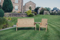Churnet Valley Garden Furniture Ltd Valley 4 Seat Set 1Xc 1X3B Angled Tray - thumbnail 6