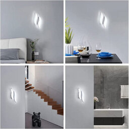 Pheashine Modern Led Wall Light,12W 2300Lm Acrylic Cool White 6500K For Living Room Or Staircase - thumbnail 3