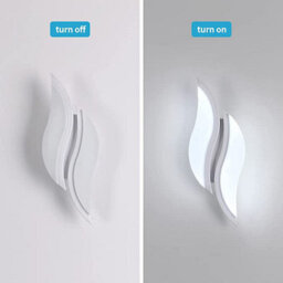 Pheashine Modern Led Wall Light,12W 2300Lm Acrylic Cool White 6500K For Living Room Or Staircase - thumbnail 4