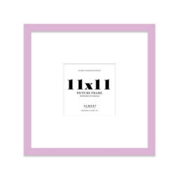 "11X11"" Lilac Picture Frame - 11X11"" Square Frame With 8X8"" Mount For 11X11""/8X8"" Pictures Classic Style Thin Edge, 1 Pack" - thumbnail 1