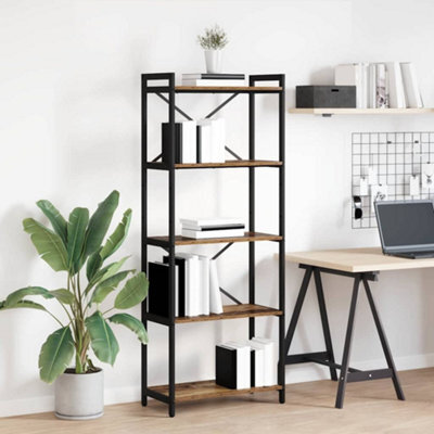 Berkfield Bookcase Old Wood 60 X 30 X 153 Cm Engineered Wood - image 1