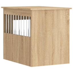 Walplus Sonoma Oak Dog Crate Furniture End Table 55X75X65 Cm Engineered Wood - thumbnail 9