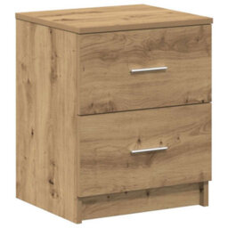 Berkfield Durable Bedside Cabinets 2 Pcs With 2 Drawers Artisan Oak 40X36X50 Cm - thumbnail 6