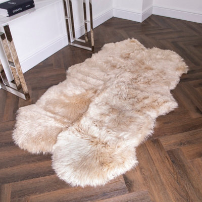 Native Natural Luxurious Quad New Zealand Sheepskin Rug - image 1