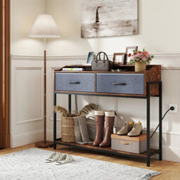Console Table Narrow Entryway Table W/ 2 Drawers & Shelves - thumbnail 5