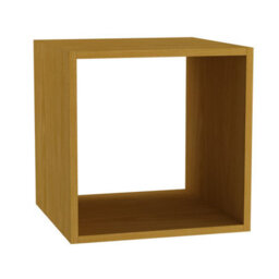 Urbn-Living Urbnliving Height 30Cm Shelves Cube Shelving Colour Beech Cube Display Storage Wood Shelf - thumbnail 3