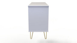 Dallas 6 Drawer Chest In Indigo Matt & White (Ready Assembled) - thumbnail 2