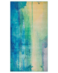 Beliani Modern Abstract Watercolour Area Rug Multicolour 80 X 150 Cm - Durable Polyester, Low Pile - thumbnail 1