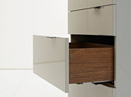 Angel Cerda Stylish Grey Wood And Black Steel Chiffonier - thumbnail 4