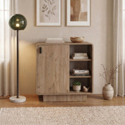 Decortie Rovel 4 Piece Living Room Furniture Set, Natural Oak (Tv Unit, Sideboard, Coffee Table & Side Table) - thumbnail 7